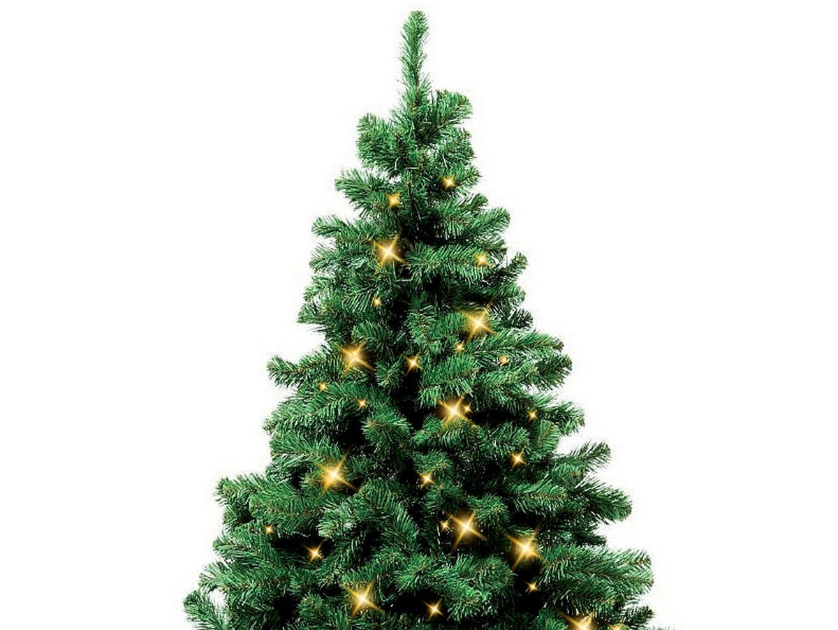 LAALU WEIHNACHTSBAUM künstlich e grüne Tanne Narnia 210 cm mit SMART LED LIGHTING mit Ständer - Grün, Kunststoff (210cm) - LAALU