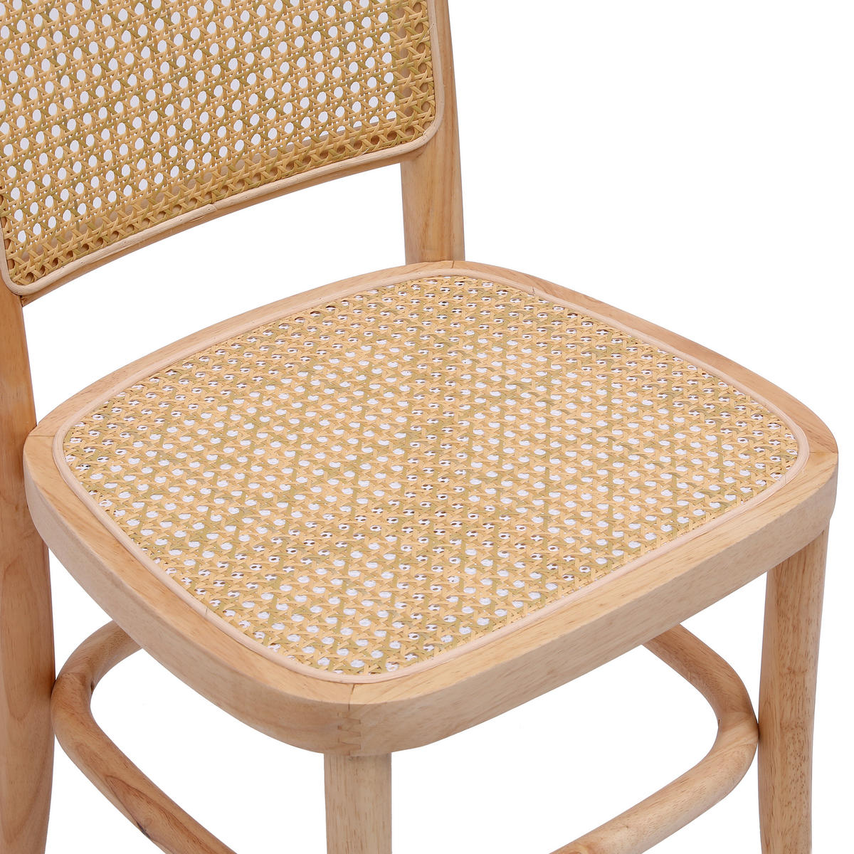STUHL 2er-Set Rattan Braun - Braun, Holz (44/90/46cm) - Nordlys