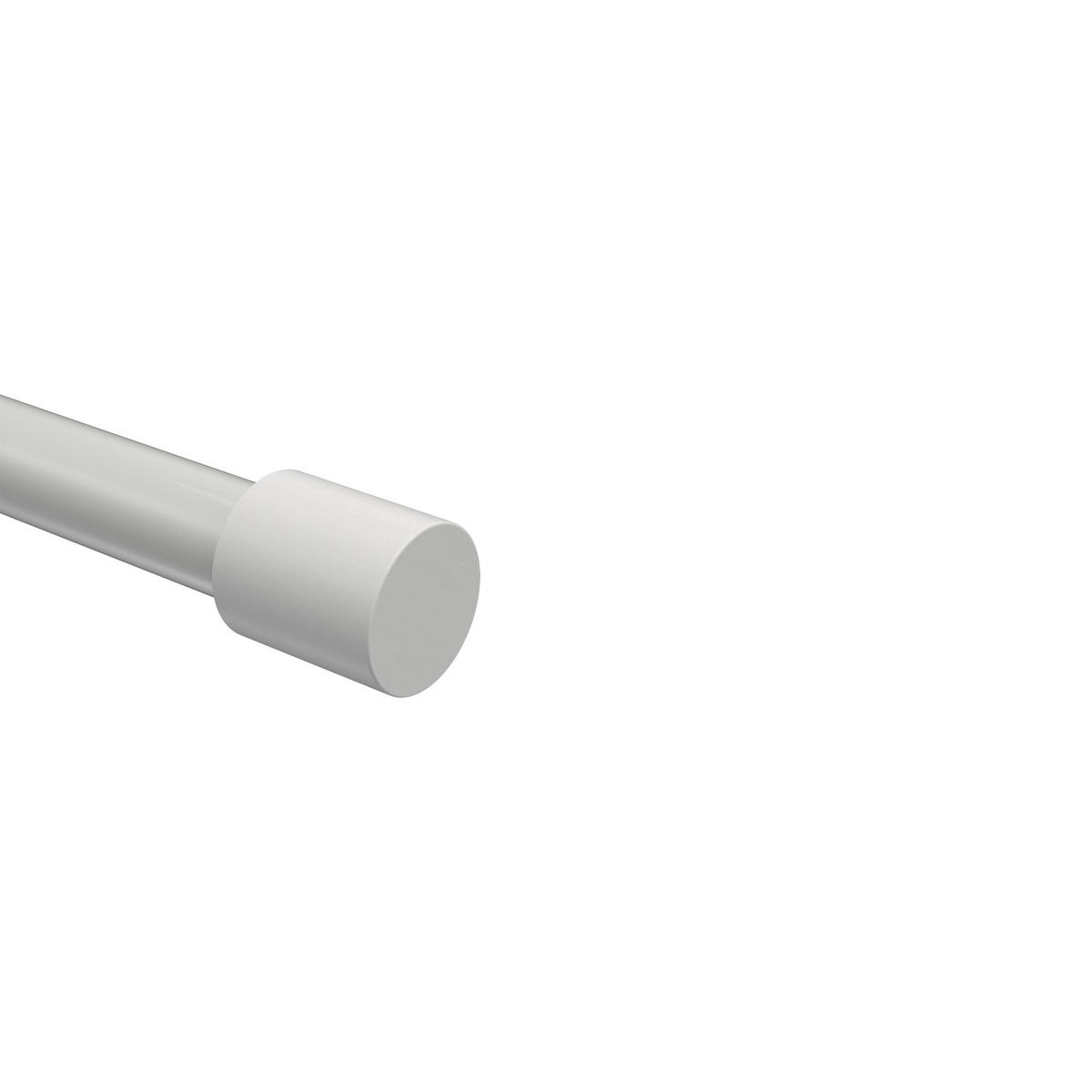 ENDSTÜCKE FÜR GARDINENSTANGEN 20 mm Ø, Feta Weiß, Packung 2 Stück - Weiß, Holz (3.1/2.7/2.7cm) - INTERDECO