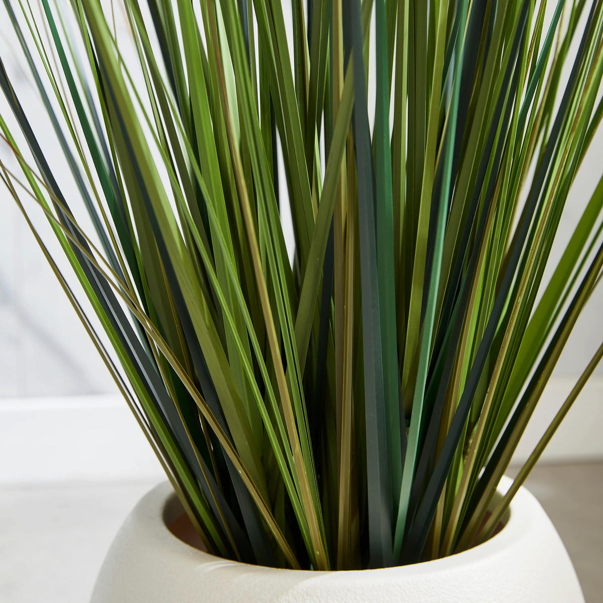 KUNSTPFLANZE Künstliches Gras – Thadeus 90 cm - Grün, Kunststoff (90cm) - aplanta