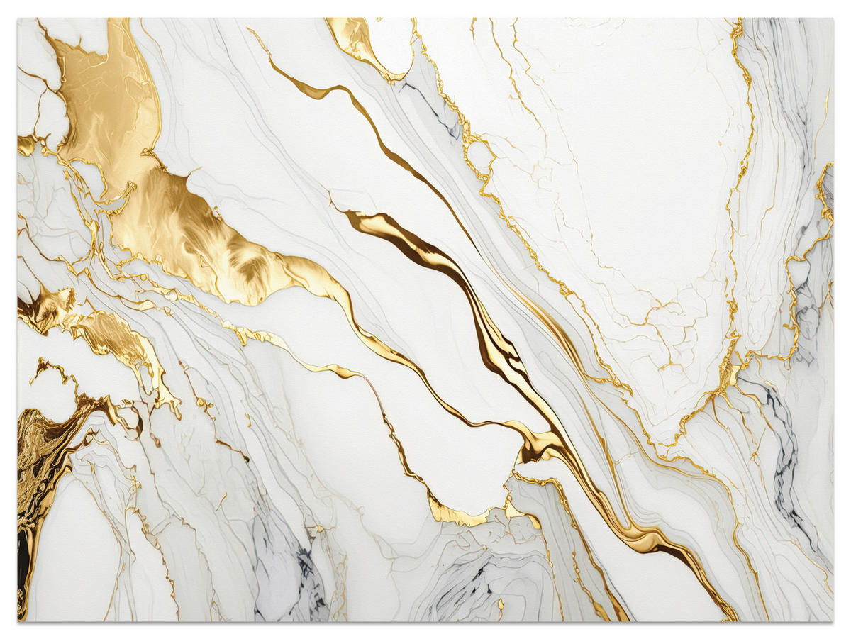 FOTOTAPETE Marmor Abstraktion Glamour Beige Modern Luxus Creme 100x70 - Gelb/Beige, Papier (100/70cm) - Muralo