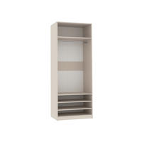GARDEROBENSCHRANK OFFEN TRES 03 Cashmere 80/206/51 cm - Kaschmir, Holzwerkstoff (80/206/51cm) - Marmex Möbel