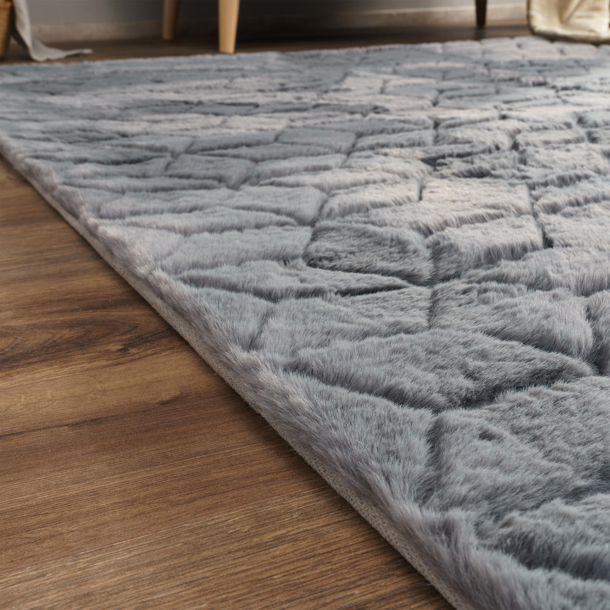 HOCHFLORTEPPICH 200/280 cm Arnheim 745 - Anthrazit, Textil (200/280cm) - Paco Home
