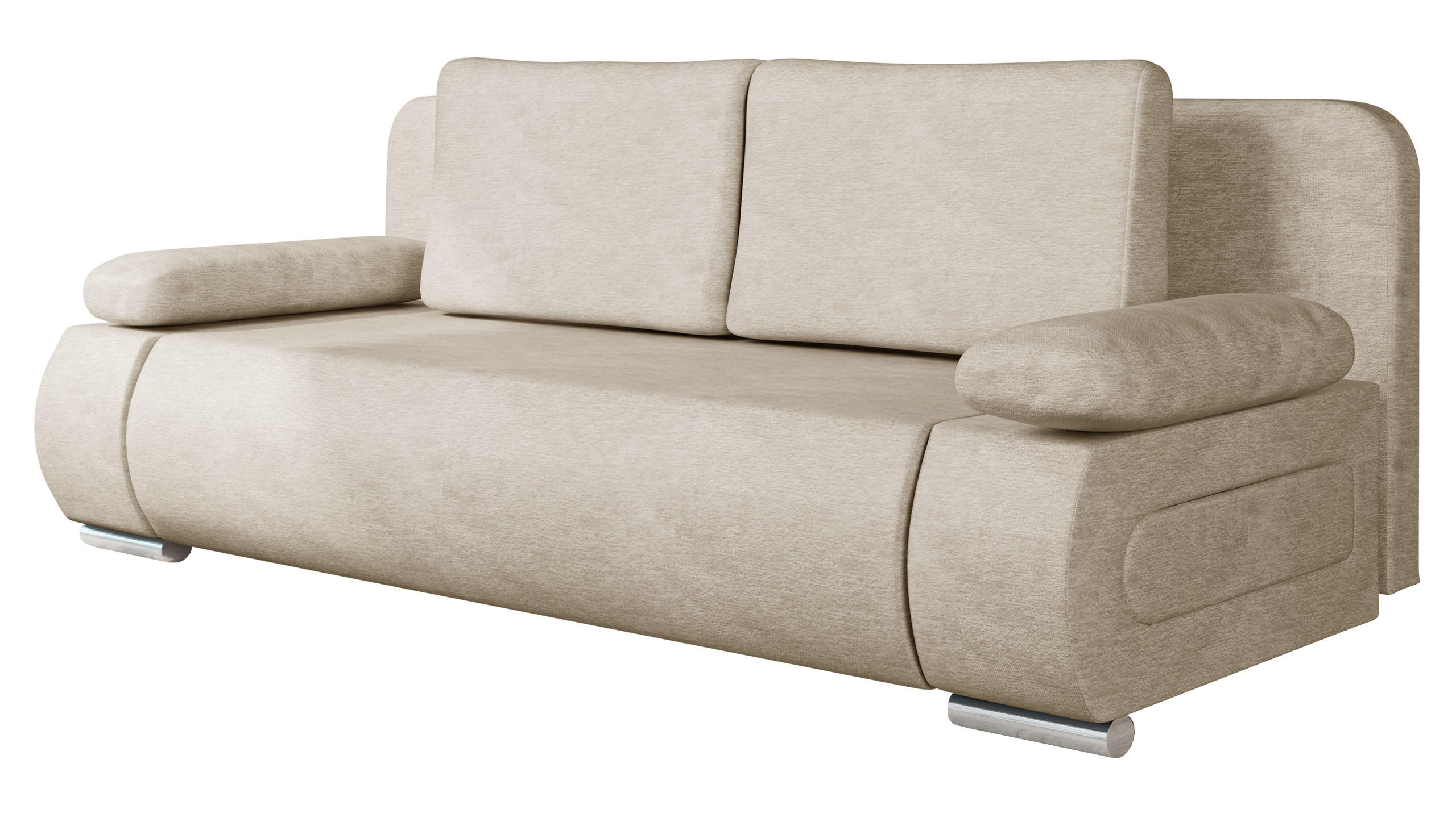 Mirjan24 Schlafsofa Champagner 200x77x92 cm