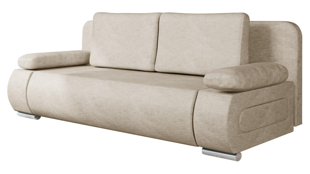 SCHLAFSOFA Emma - Champagner, Holz/Kunststoff (200/77/92cm) - MIRJAN24