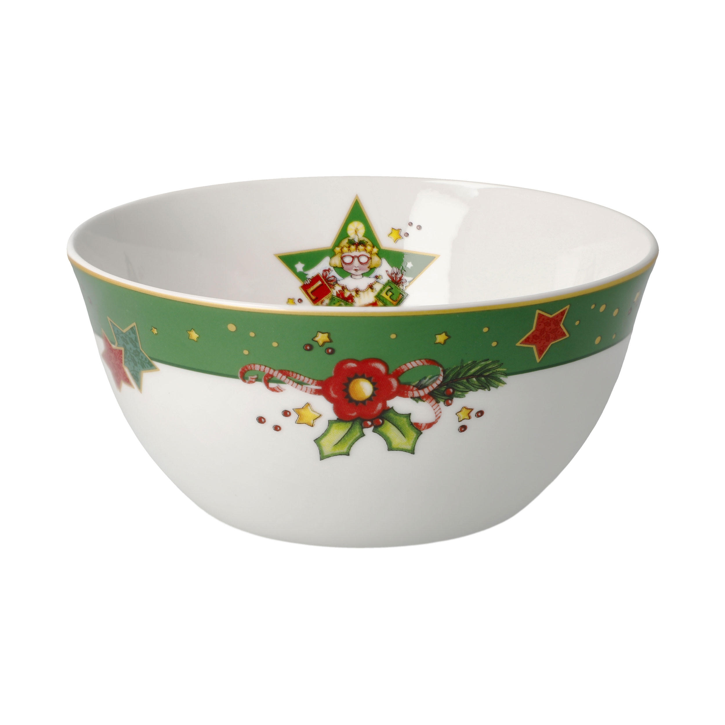 KÜNSTLERSCHALE Mary Engelbreit - Love Me, Fine Bone China, Bunt, 15 cm - Multicolor, Keramik (7cm) - Goebel