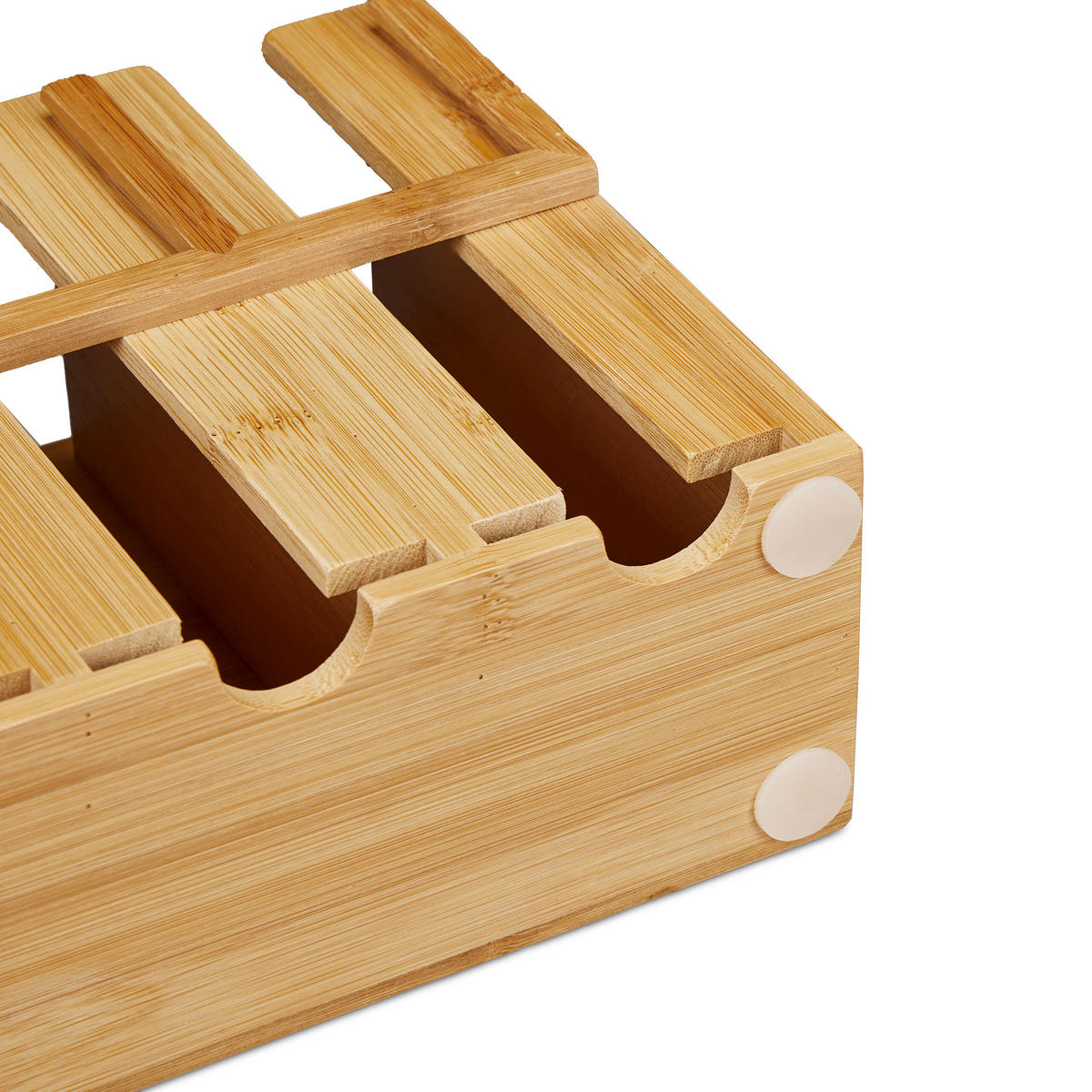 TEEBEUTELSPENDER - Hellbraun, Holz/Metall (46.5/22/10.5cm) - Relaxdays