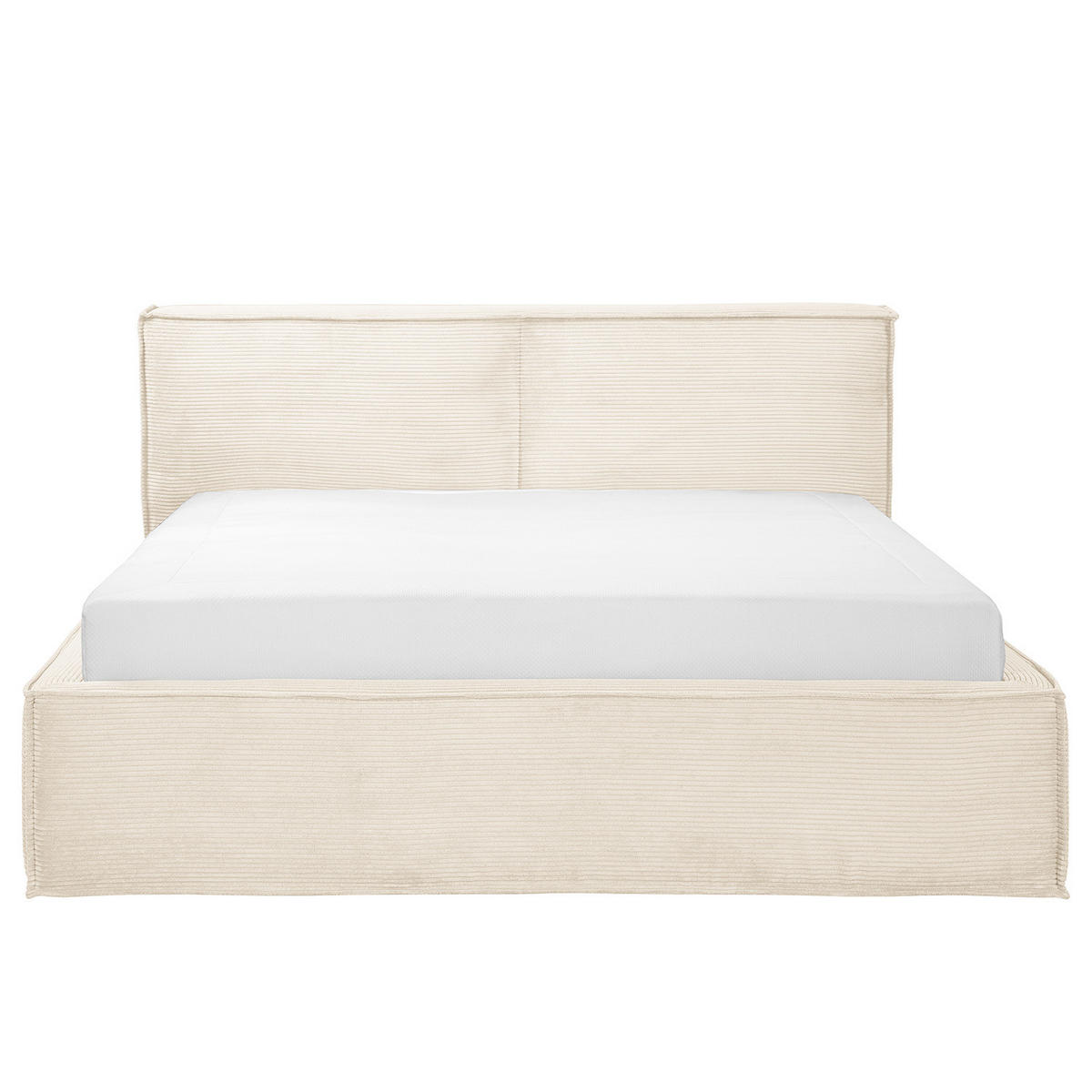 POLSTERBETT - Creme, Textil (140/200cm) - home24