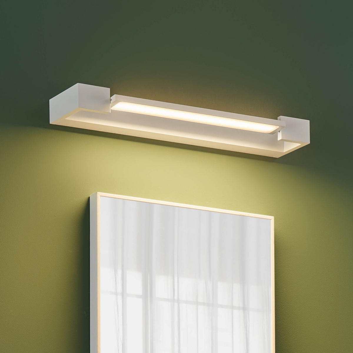 WANDLEUCHTE Orlène, Weiß, 45cm - Weiß, Metall (10/4.2/45cm) - KOSILUM