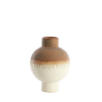 VAZE Zelata Weiß 28/28/38 cm - Weiß, Keramik (38cm) - Light & Living