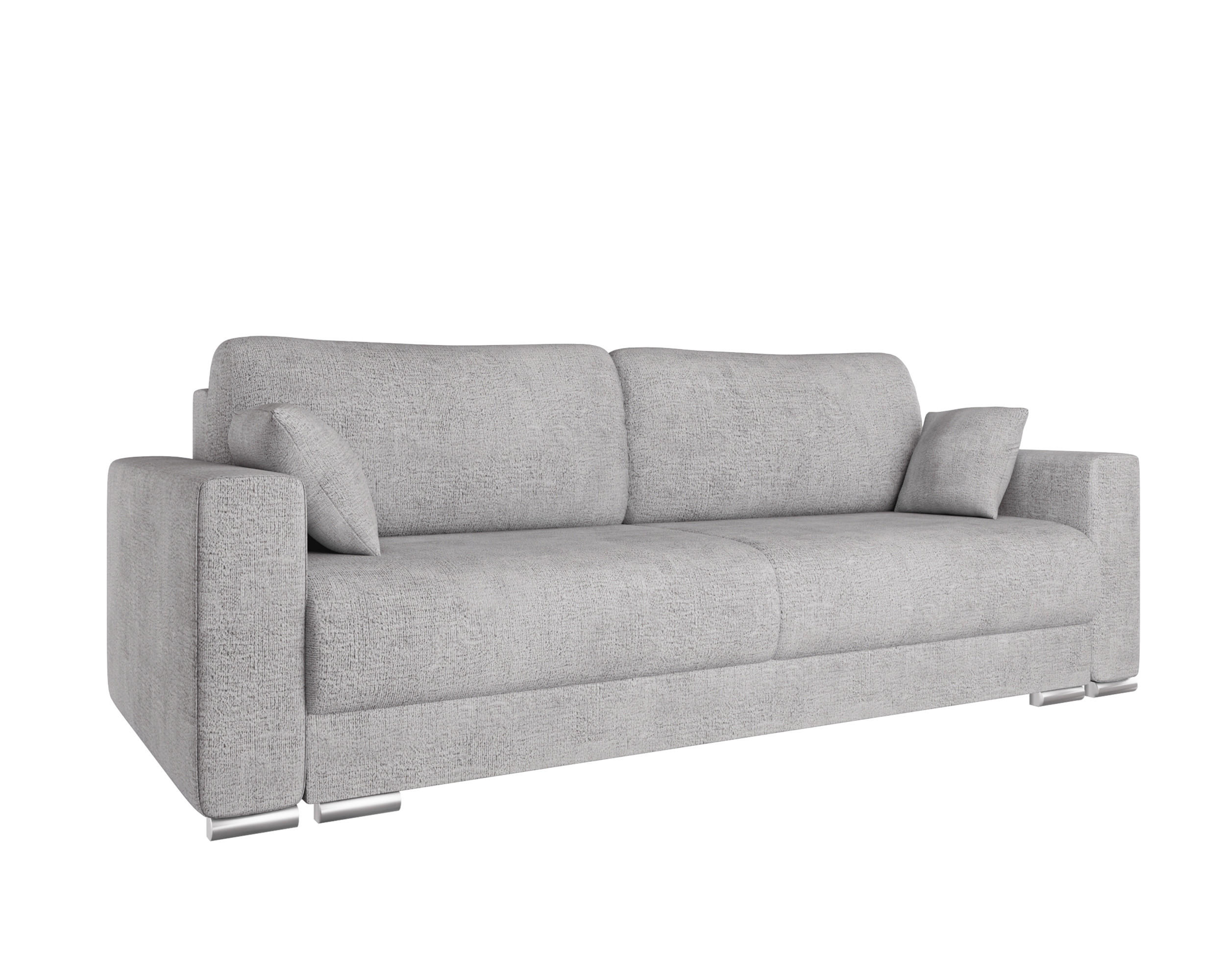 SCHLAFSOFA Calma mit Bettkasten 3-Sitzer modernen Stil, Graubraun - Graubraun, Holz (229/87/97cm) - Homesy