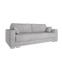 SCHLAFSOFA Calma mit Bettkasten 3-Sitzer modernen Stil, Graubraun - Graubraun, Holz (229/87/97cm) - Homesy