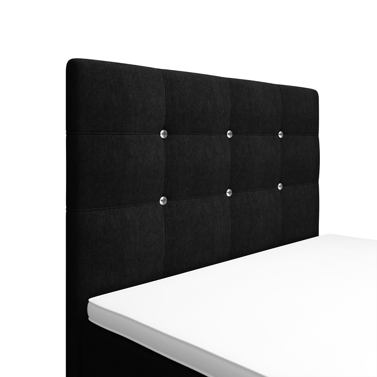 BOXBETT KLEO mini 100x200, mit Matratze H3 und Topper, Cosmic 100 - Schwarz, Holz/Kunststoff (100/200cm) - Bedante