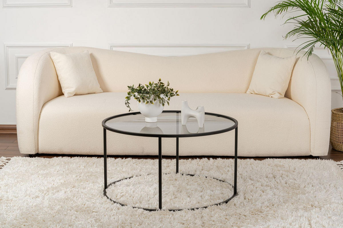 COUCHTISCH aurum Schwarz - Schwarz, Holz (80/80/43cm) - Habitat Garten