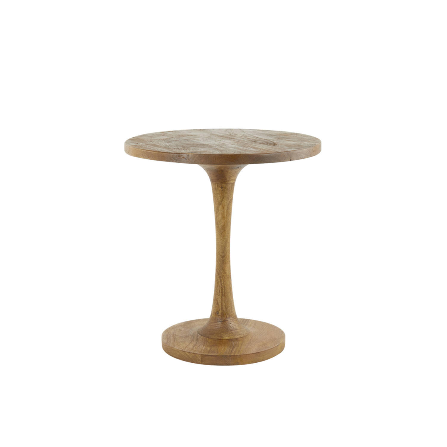 BEISTELLTISCH BICABA - Braun - Ø50x55cm - Braun, Holz (50/50/55cm) - Light & Living