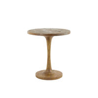 BEISTELLTISCH BICABA - Braun - Ø50x55cm - Braun, Holz (50/50/55cm) - Light & Living