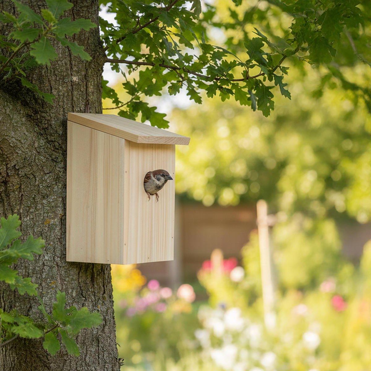 4XNISTKASTEN - Hellbraun, Holz (12/22/14cm) - Relaxdays