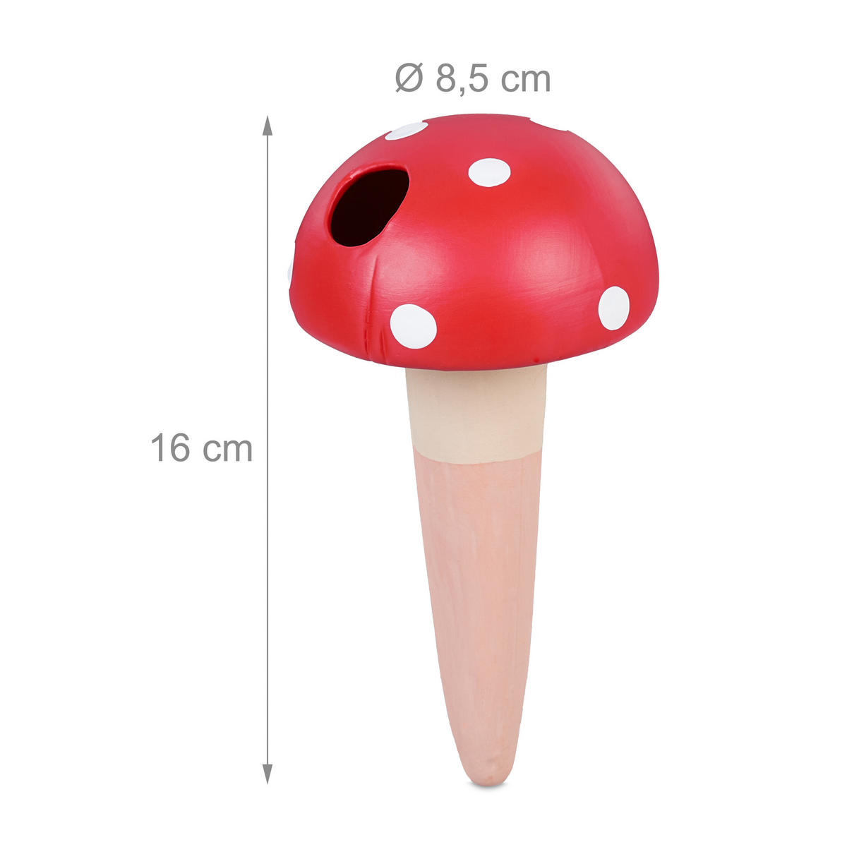 4XTONKEGEL - Multicolor, Keramik (8.5/16/8.5cm) - Relaxdays