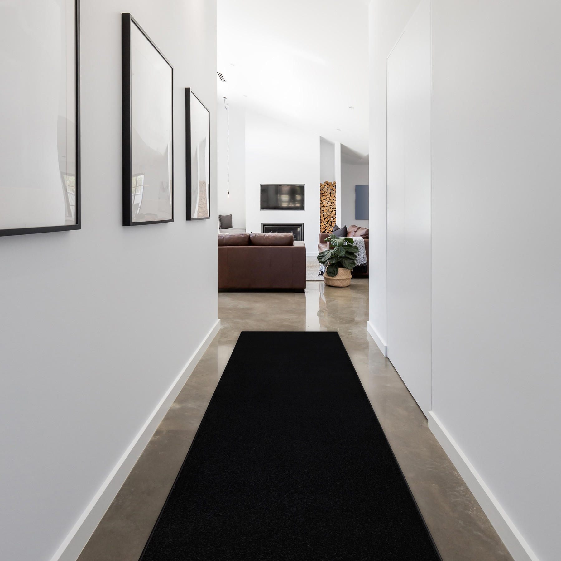 Thumbnail - rugsX Läufer, Schwarz, Textil, Rechteckig, 60x390 cm, Teppiche & Böden, Teppiche, Teppichläufer