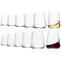WEINBECHER Cocoon transparent 12er Set - Transparent, Glas - Stölzle Lausitz