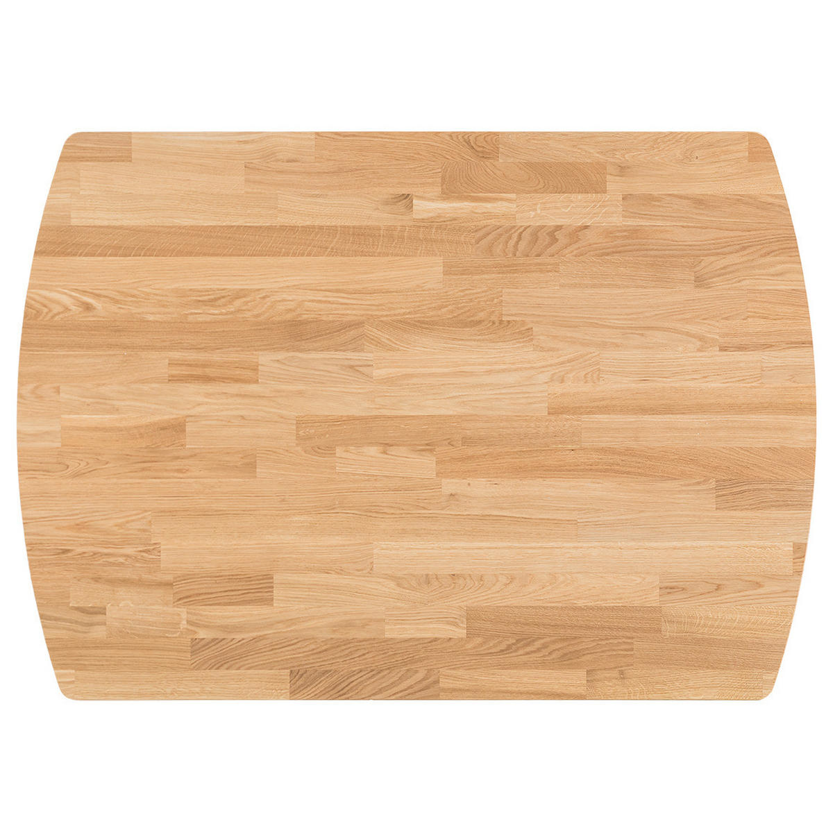 ESSTISCH - Eiche massiv - Eichefarben, Holz (90/120/75cm) - home24