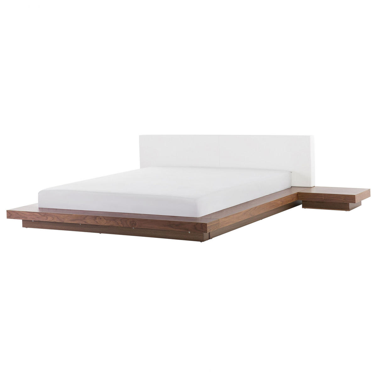 WASSERBETT 180x200 cm Heller Holzfarbton Zen - Hellbraun, Holzwerkstoff (180/200cm) - Beliani