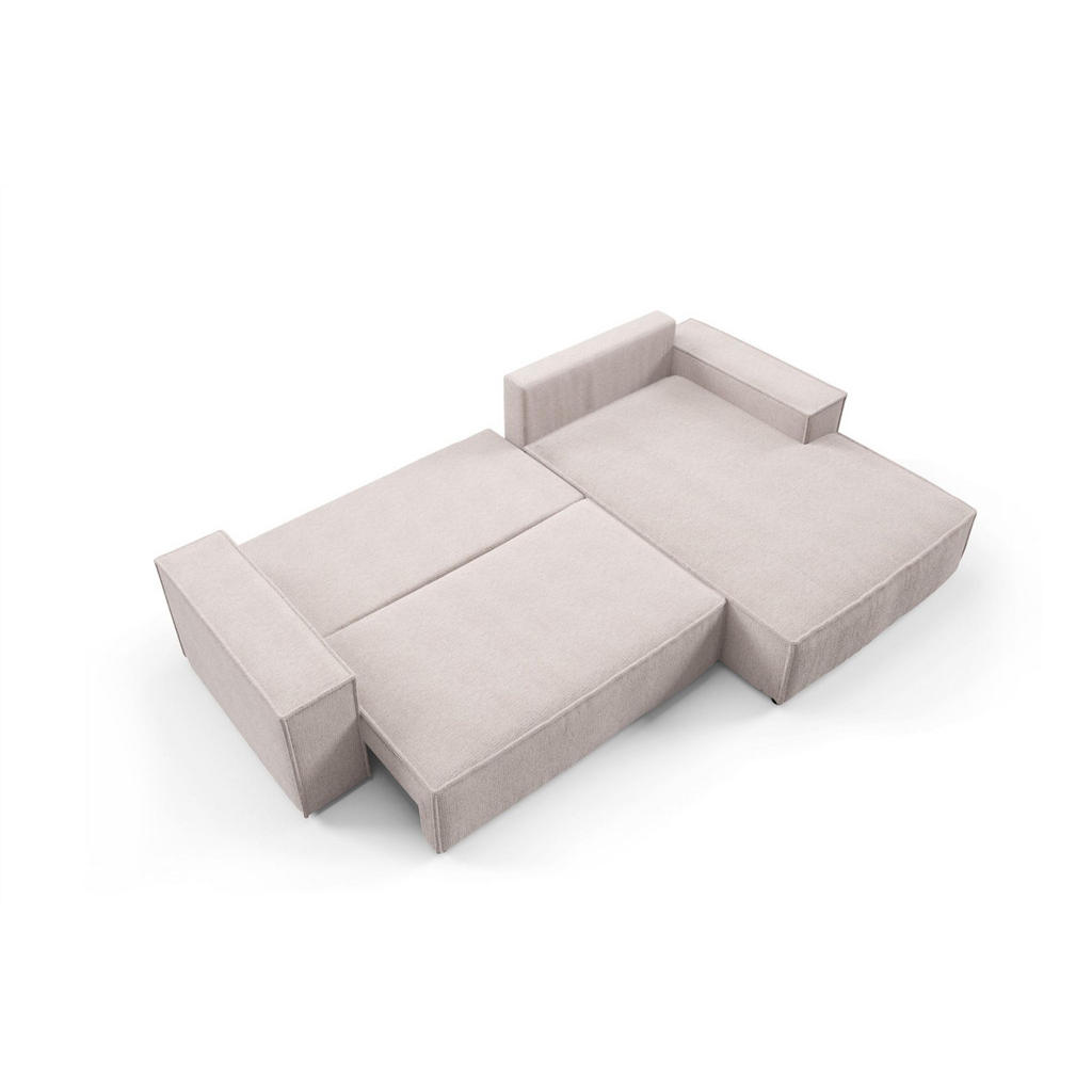 Thumbnail - Fun Möbel Ecksofa, Hellbraun, Textil, Ottomane rechts, 294x185 cm, Wohnzimmer, Sofas & Couches, Wohnlandschaften, Ecksof...