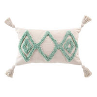 ZIERKISSEN Athena 30/50 cm - Grün, Naturmaterialien (30/50cm) - Douceur d´intérieur