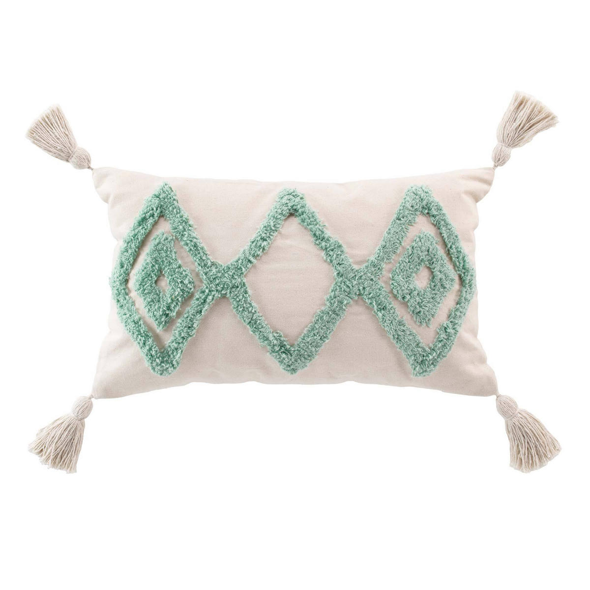 ZIERKISSEN Athena 30/50 cm - Grün, Naturmaterialien (30/50cm) - Douceur d´intérieur