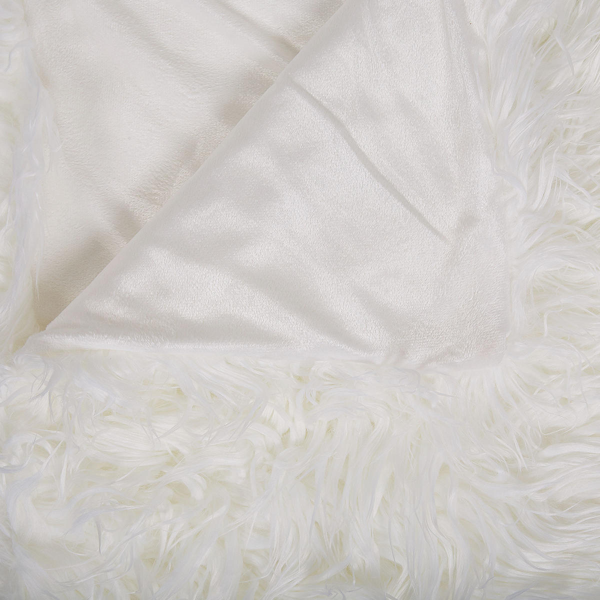 TAGESDECKE Weiß 200 x 220 cm Delice - Weiß, Keramik (200/220cm) - Beliani
