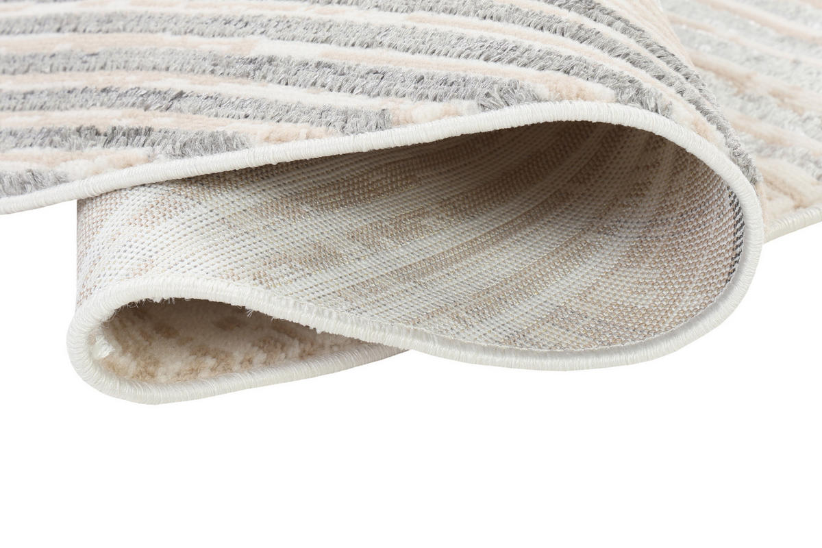 TEPPICH CRYSTAL ROUND Grau 120/120 cm - Grau, Kunststoff (120/120cm) - Tapiso