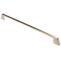 MÖBELGRIFF BA 256mm, Küchengriff Edelstahloptik, Schrankgriff Stilo - Grau, Metall (0.8/3/28.1cm)