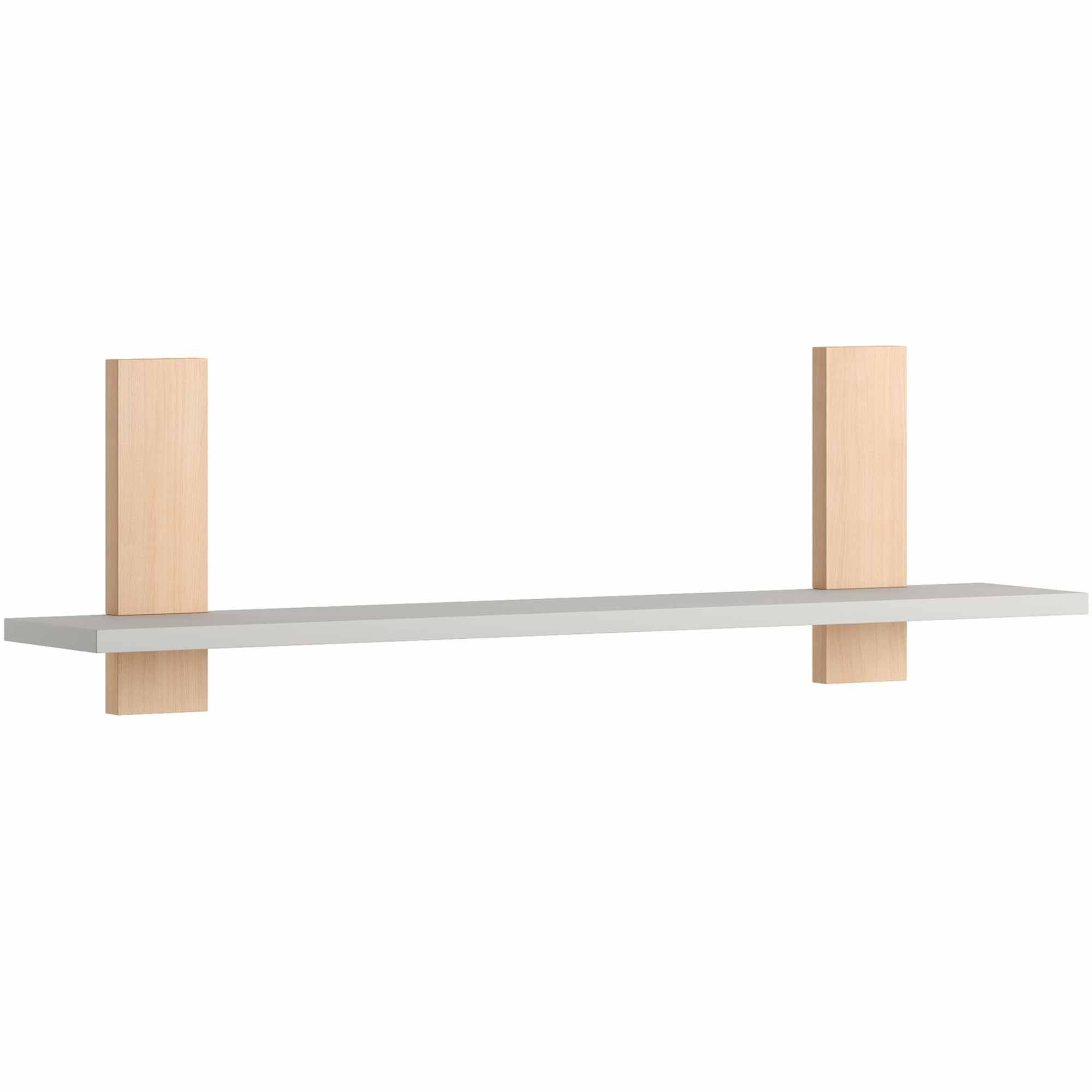 Konsimo® Wandregal Grau 92x20x18 cm