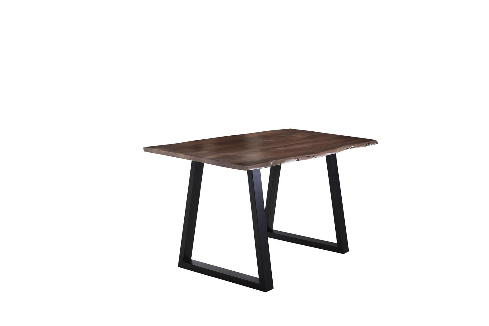 ESSTISCH LUBIN - Schwarz/Braun, Holz/Metall (80/140/77cm) - SAM