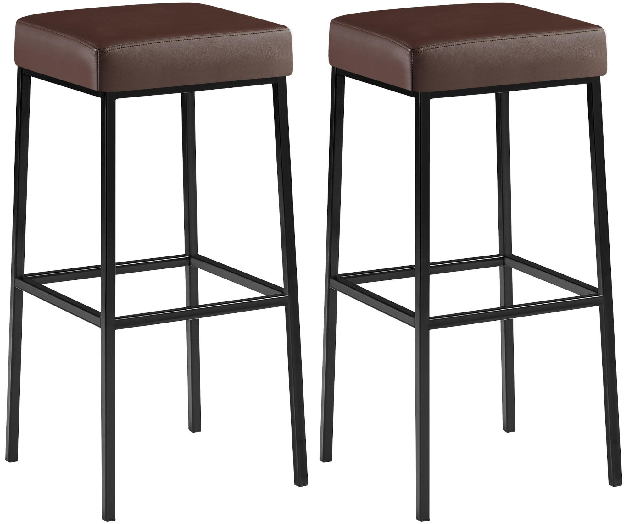 furnicato Barhocker Braun 37x83x37 cm
