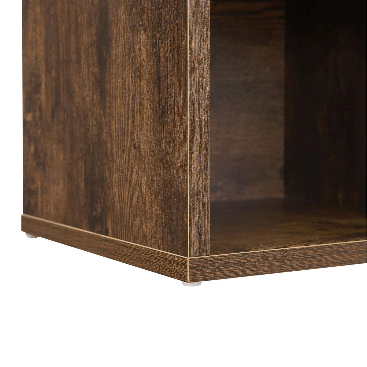 SCHUHREGAL mit Polsterung & 10 Fächern Antikbraun 104 x 30 x 48 cm - Braun, Holz (30/48/104cm) - Juskys