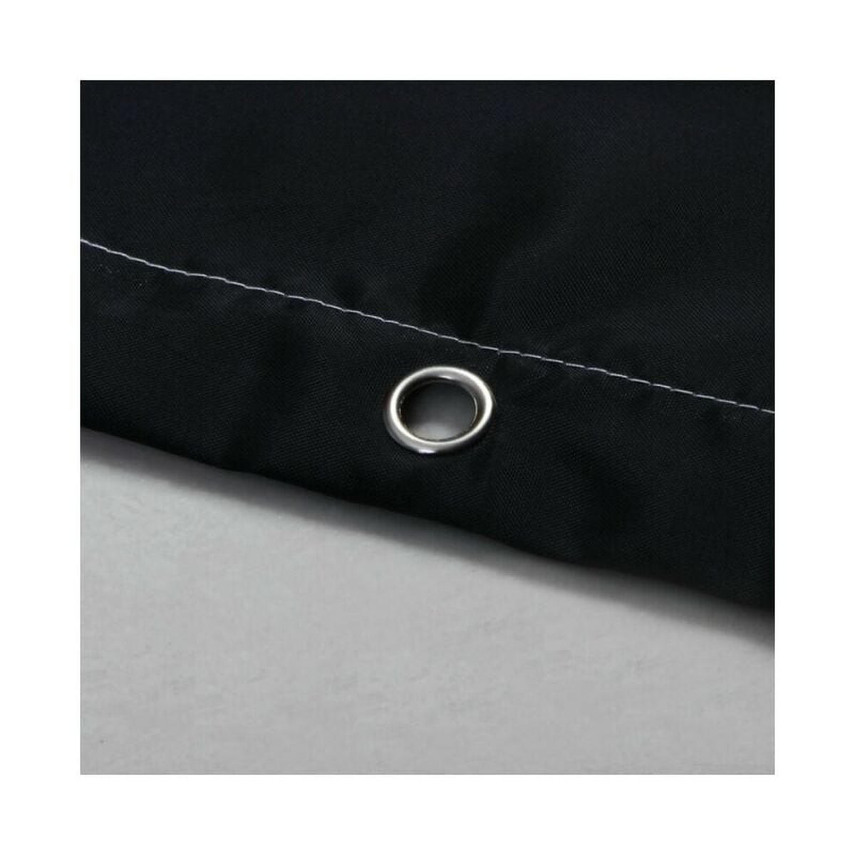 DUSCHVORHANG Schwarz und Weiß Polyester schnelltrocknend wasserdicht maschinenwaschbar mit Haken - Multicolor, Textil (200/180cm) - MCBOSON
