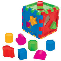 SORTIERSPIEL Formsortierer Box 03226 bunt 10 Formen, Steckspiel, Box mit Deckel und Henkel, ab 1 Jahr, Farben - Multicolor, Kunststoff (12/12/12cm) - Pilsan