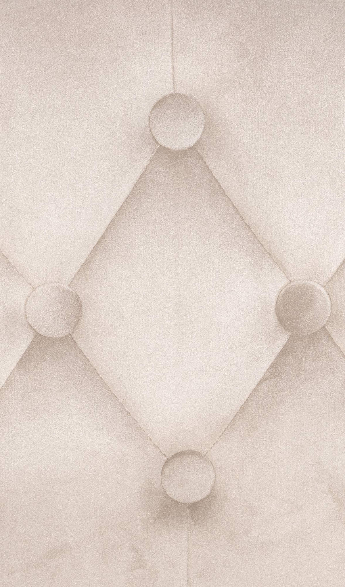 BARHOCKER Samt creme - Chromfarben/Creme, Textil (62/103/55cm) - CLP