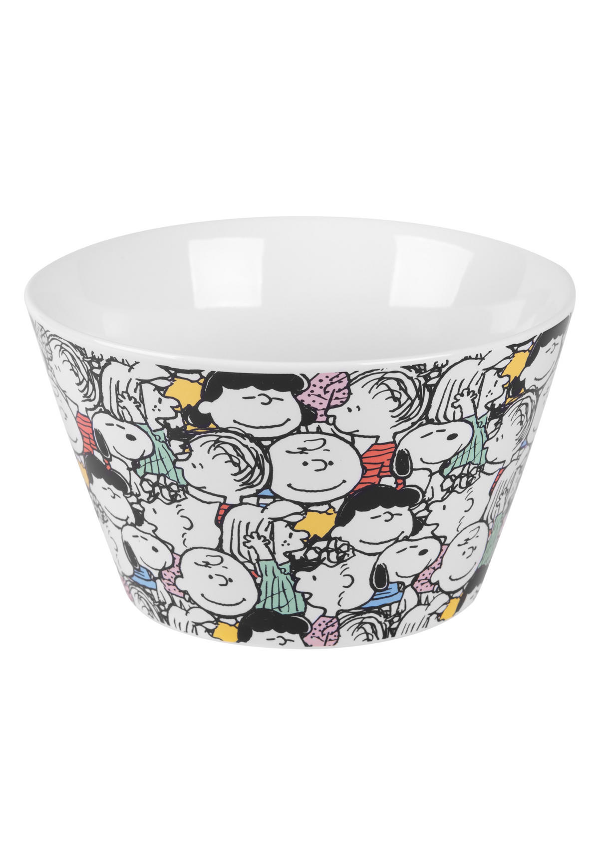 MÜSLISCHALE The Peanuts Snoopy Mehrfarbig 500ml - Weiß, Keramik (14cm) - United Labels