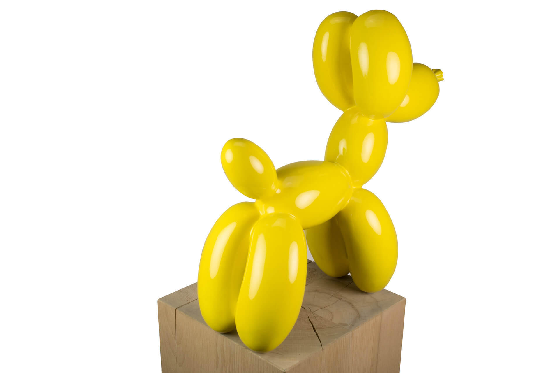 SKULPTUR Gelb 50/46 cm - Gelb, Stein (3.8/46/18cm) - KUNSTLOFT