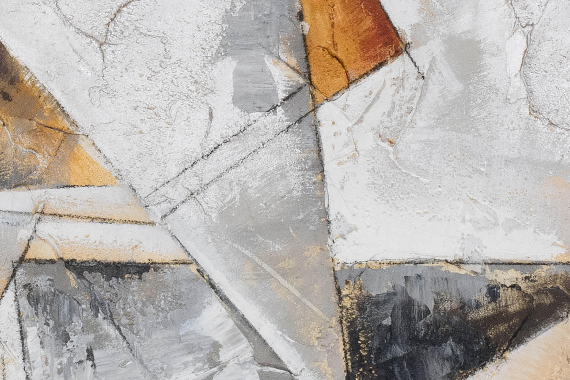 ACRYLBILD HANDGEMALT 120/80 cm - Braun/Grau, Holz/Textil (2.1/80cm) - KUNSTLOFT