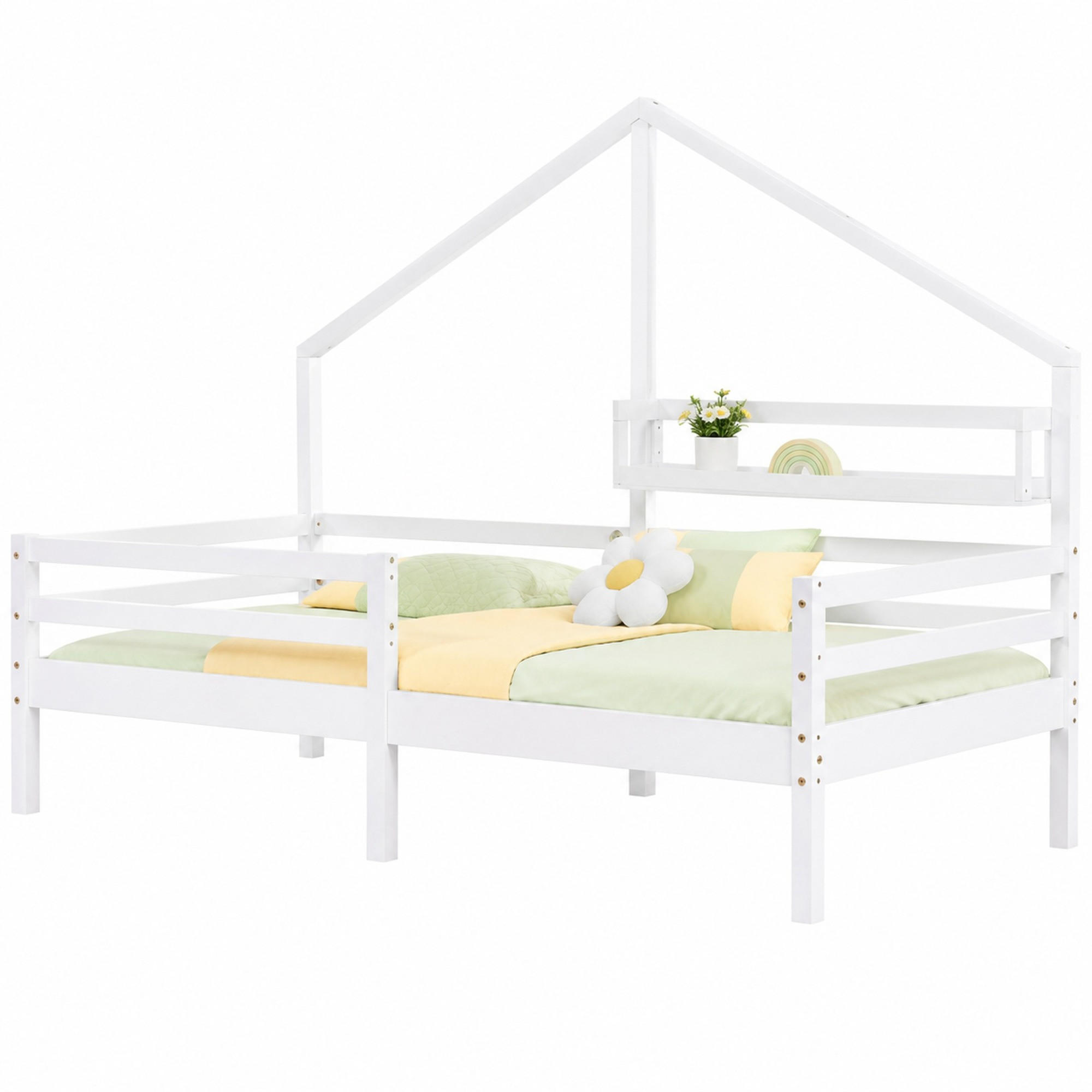 Chicfurn Hausbett Weiß 90x200 cm