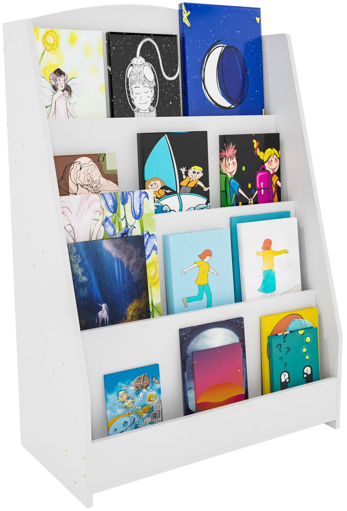 BÜCHERREGAL Holz weiß - Weiß, Holz (60/88/30cm) - CLP