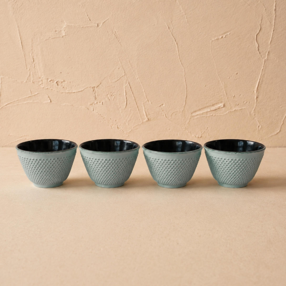 TEEKESSEL Gusseisen mit Sieb Tsuko Meerblau 1,25 l 20/20/16,5 cm - Blau, Metall (20/20cm) - AROMELIO