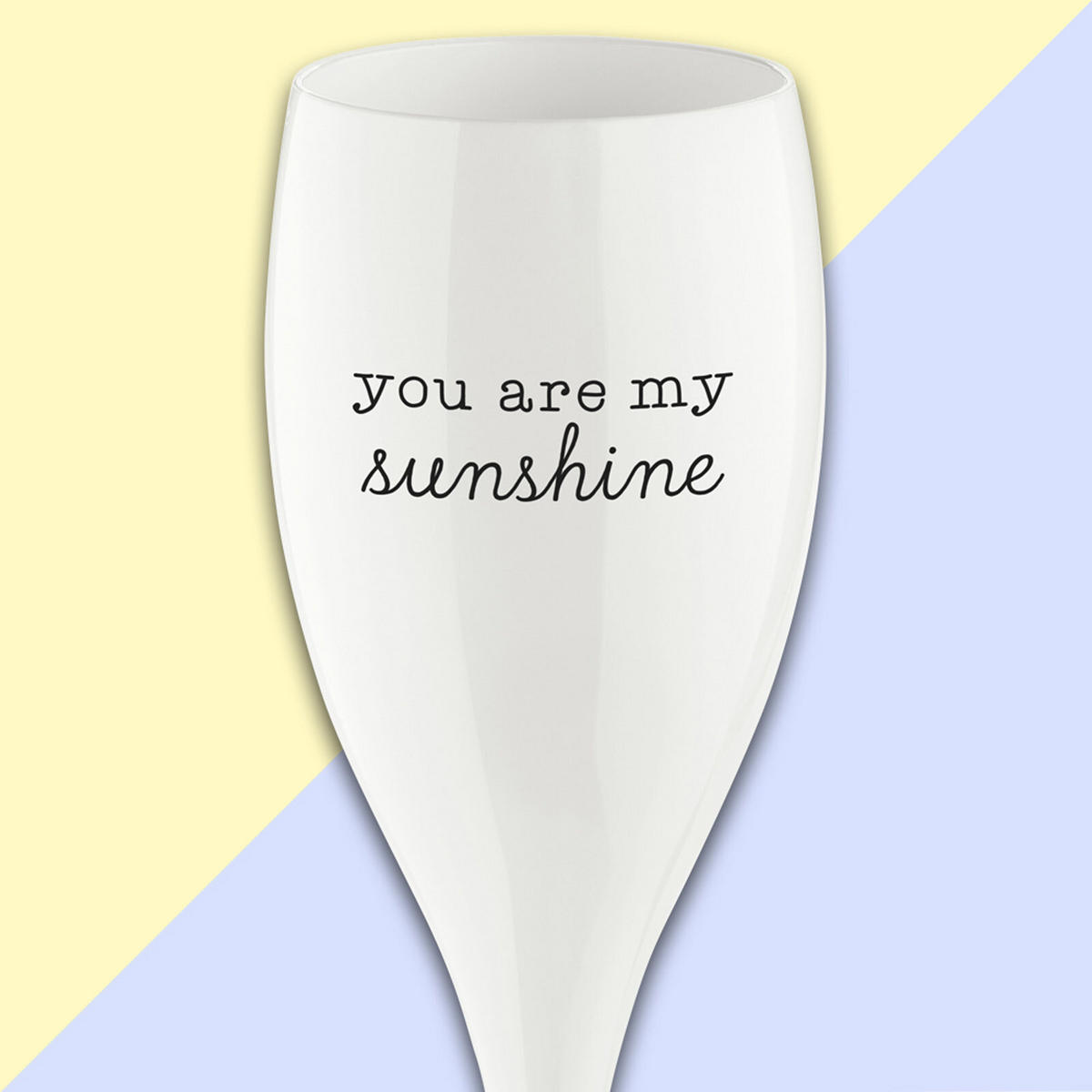 SEKTGLAS SUPERGLAS MIT DRUCK CHEERS NO. 1 transparent 100 ml - Transparent, Kunststoff (0.1L) - Koziol