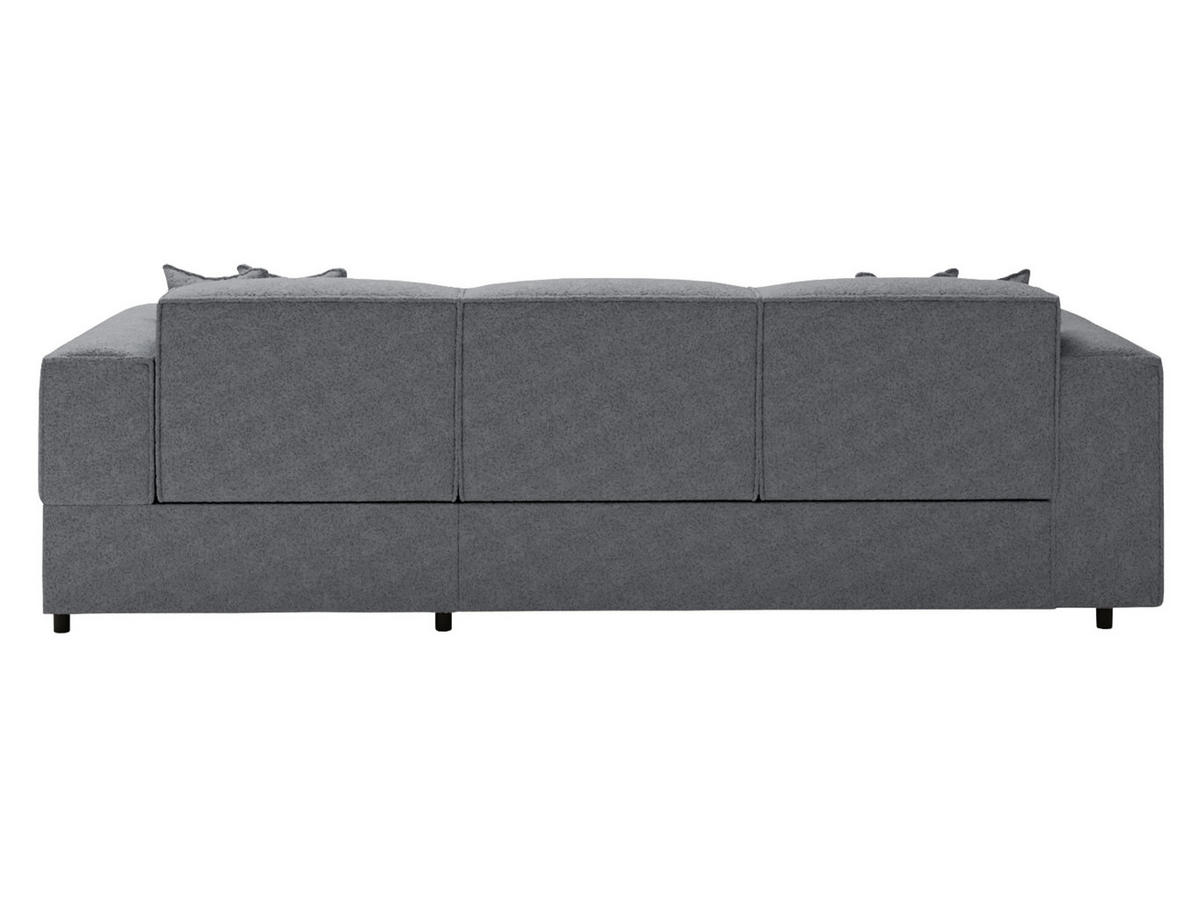 ECKSOFA Santos L, Seite: Rechts - Dunkelgrau/Schwarz, Holzwerkstoff/Kunststoff (253/166cm) - MIRJAN24