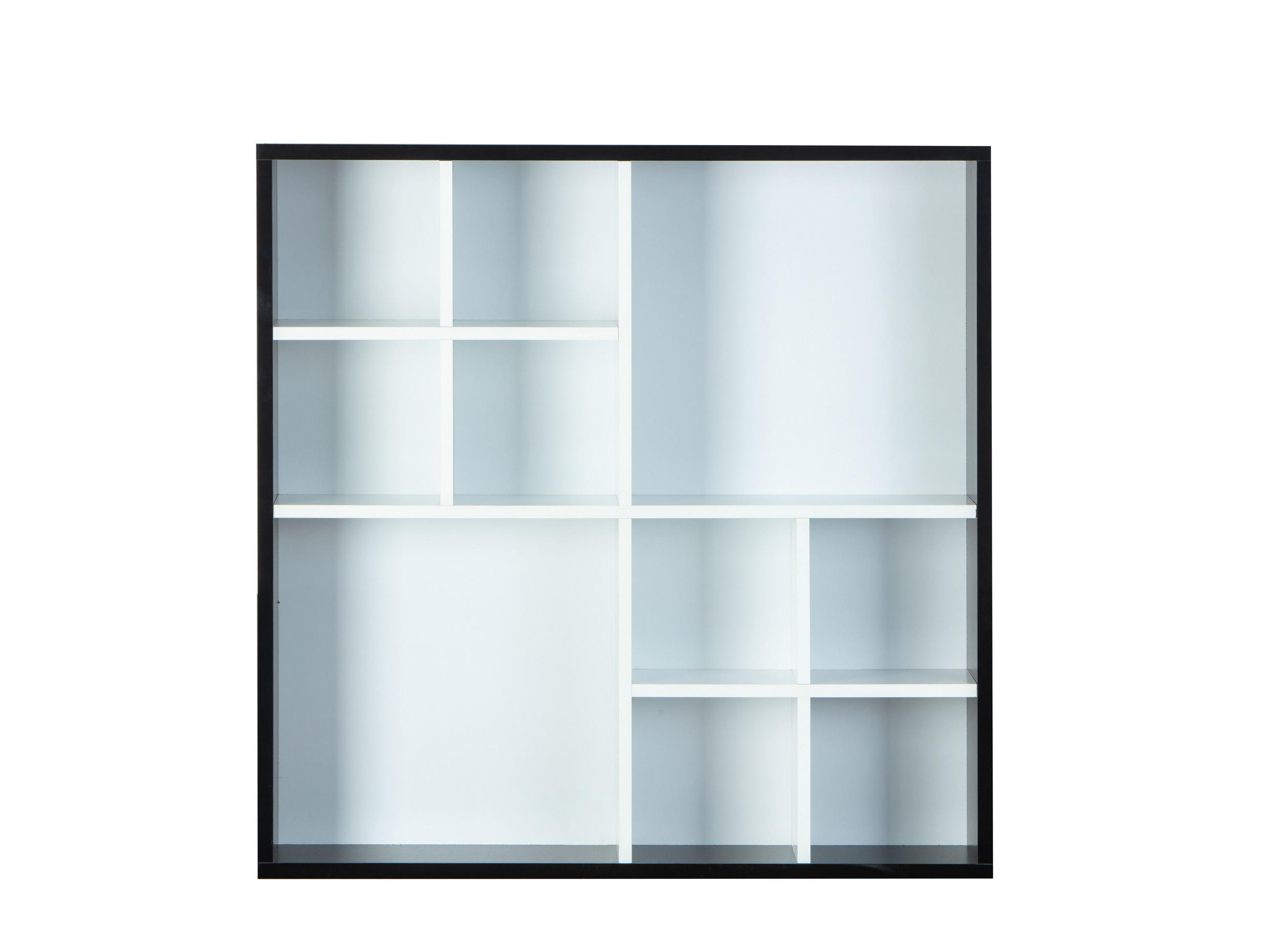 REGAL Schwarz - Schwarz, Holzwerkstoff (70/70/13cm) - ebuy24