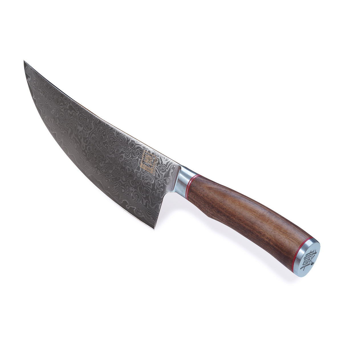 WIEGEMESSER 19,5 cm - Nussbaumfarben, Holz/Metall (34cm) - Zayiko