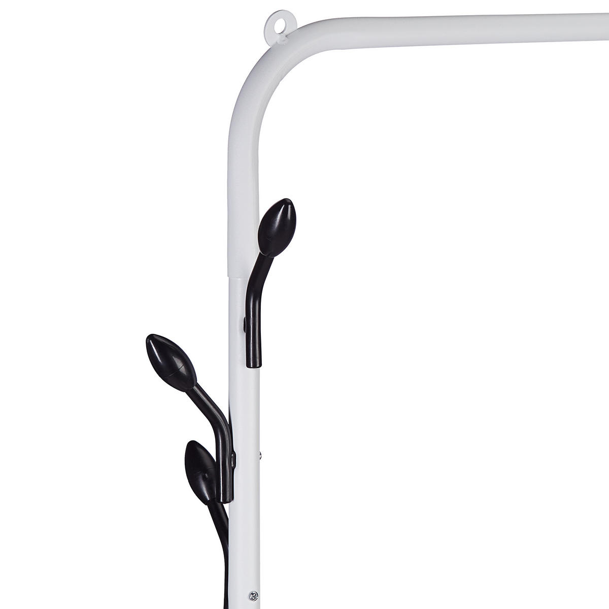 KLEIDERSTÄNDER - Weiß, Kunststoff/Metall (132/145/44cm) - Relaxdays